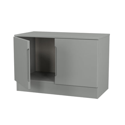 Milan TV Unit Grey 2 Doors 74cm
