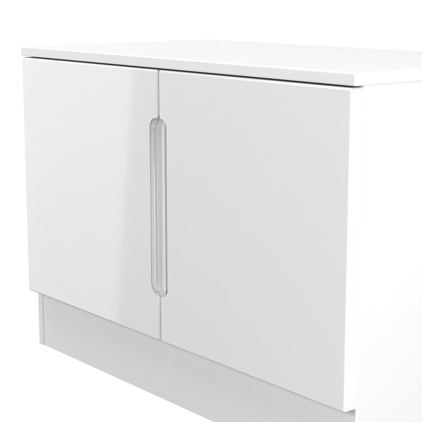 Milan TV Unit White 2 Doors 74cm