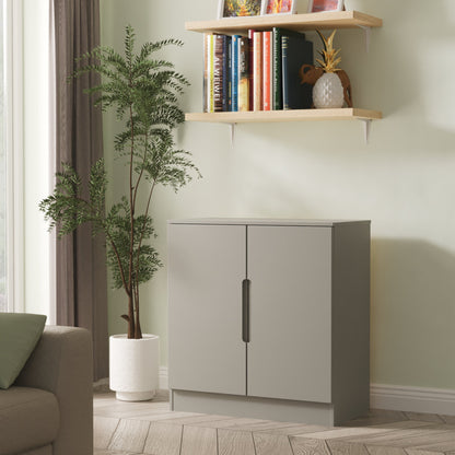 Milan Cabinet Grey 2 Doors 79cm