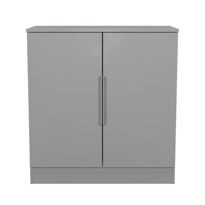 Milan Cabinet Grey 2 Doors 79cm