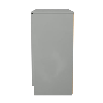 Milan Cabinet Grey 2 Doors 79cm