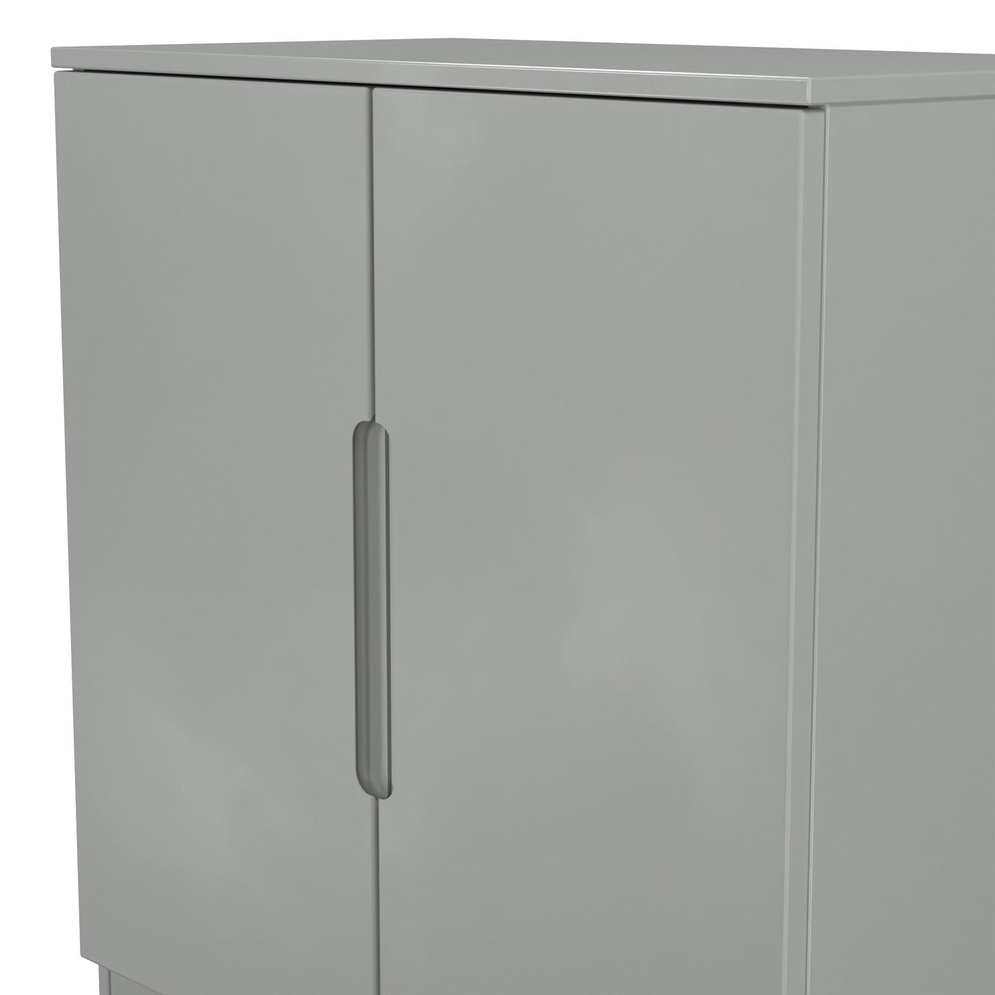 Milan Cabinet Grey 2 Doors 79cm