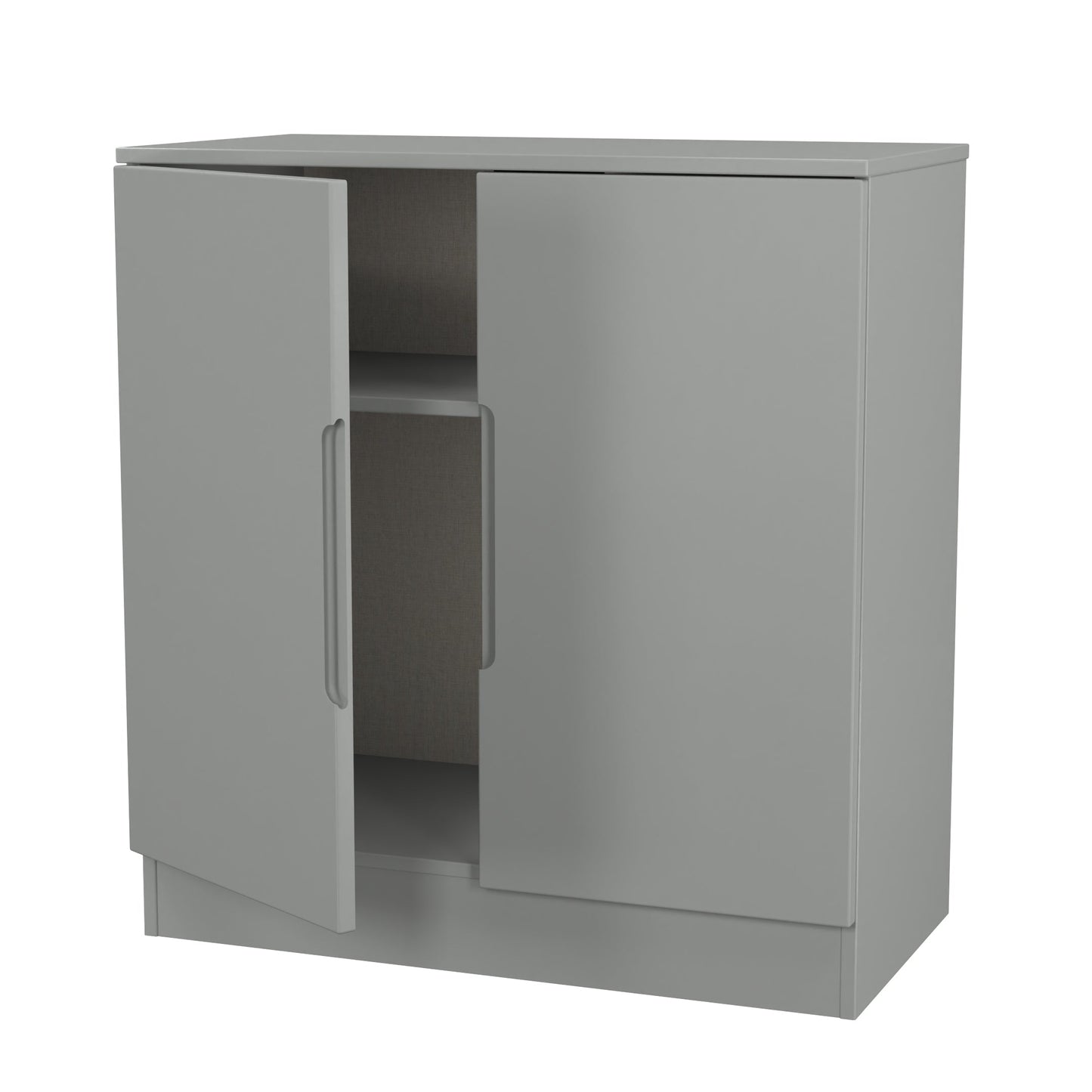 Milan Cabinet Grey 2 Doors 79cm