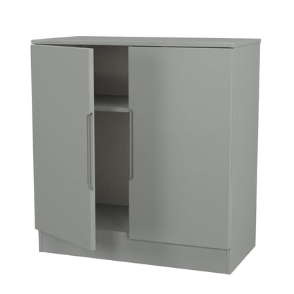 Milan Cabinet Grey 2 Doors 79cm