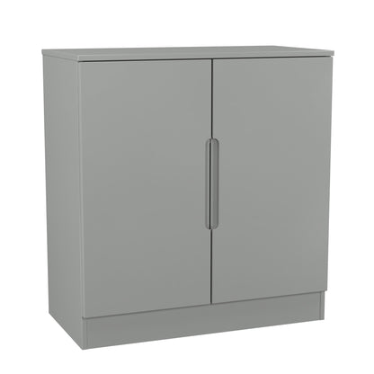 Milan Cabinet Grey 2 Doors 79cm
