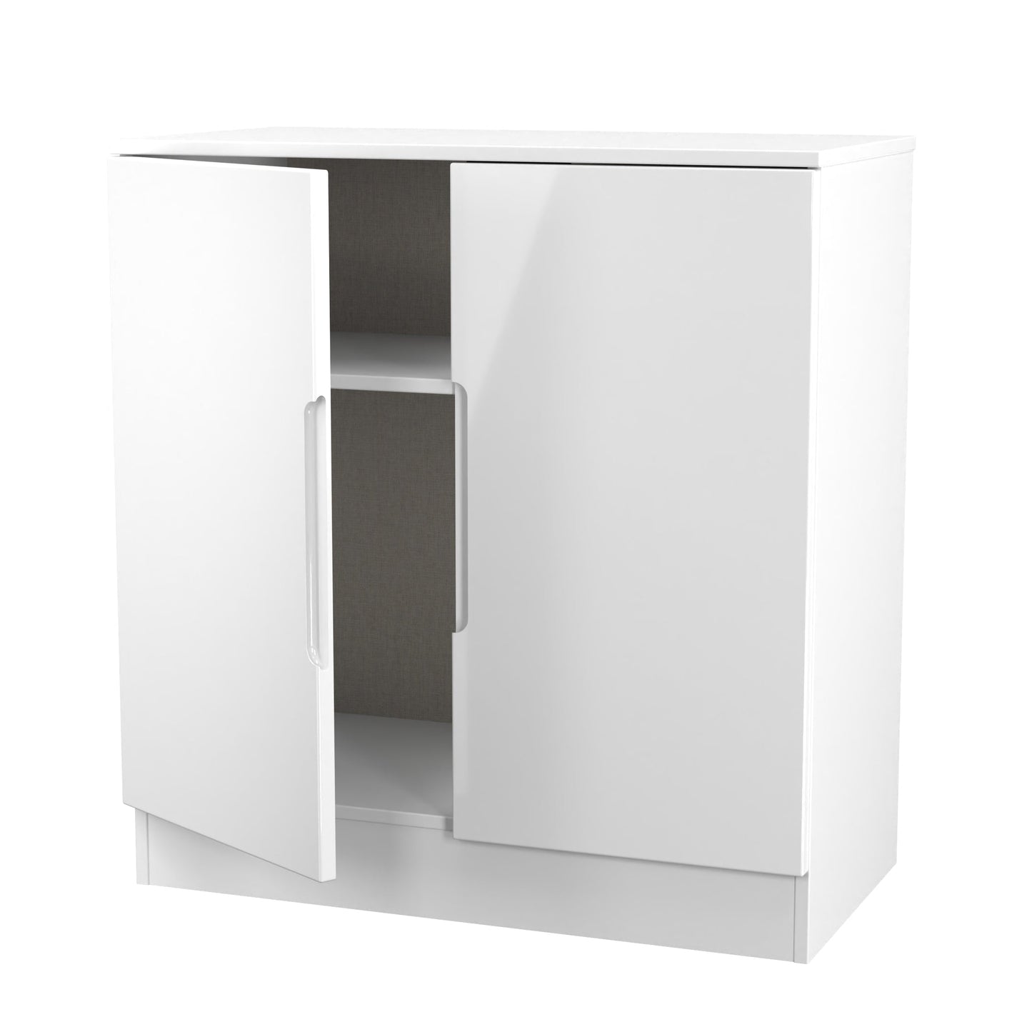 Milan Cabinet White 2 Doors 79cm