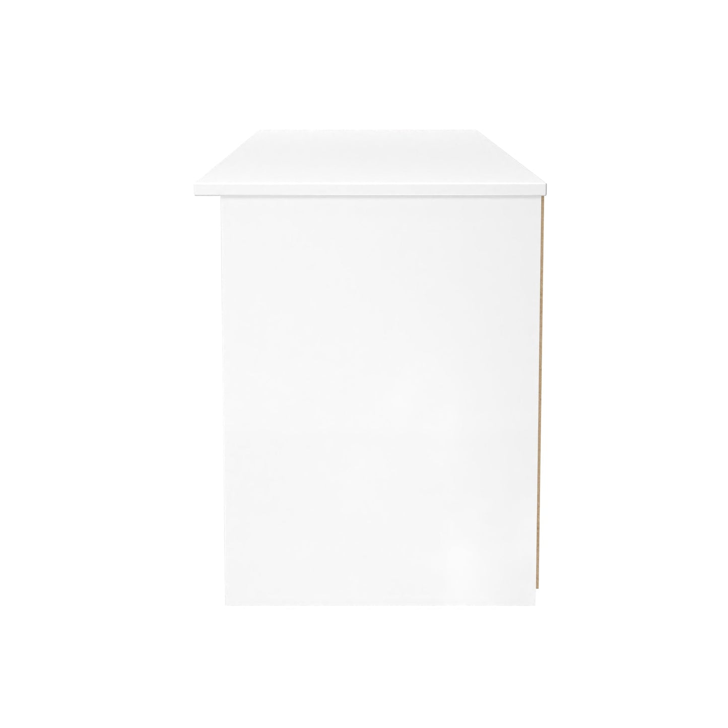 Milan TV Unit White 5 Shelves 1 Drawer 144cm