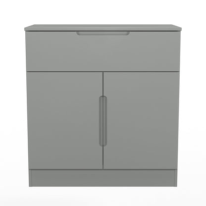 Milan Sideboard Grey 2 Doors 1 Drawer 79cm