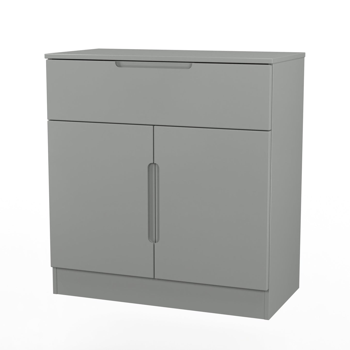 Milan Sideboard Grey 2 Doors 1 Drawer 79cm