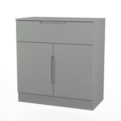 Milan Sideboard Grey 2 Doors 1 Drawer 79cm
