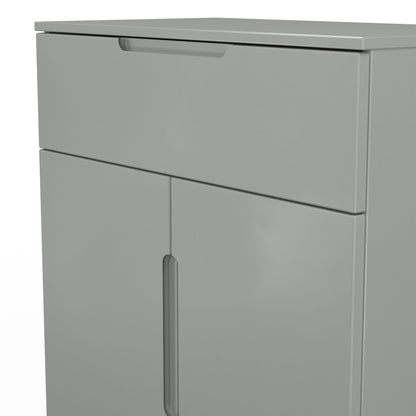 Milan Sideboard Grey 2 Doors 1 Drawer 79cm