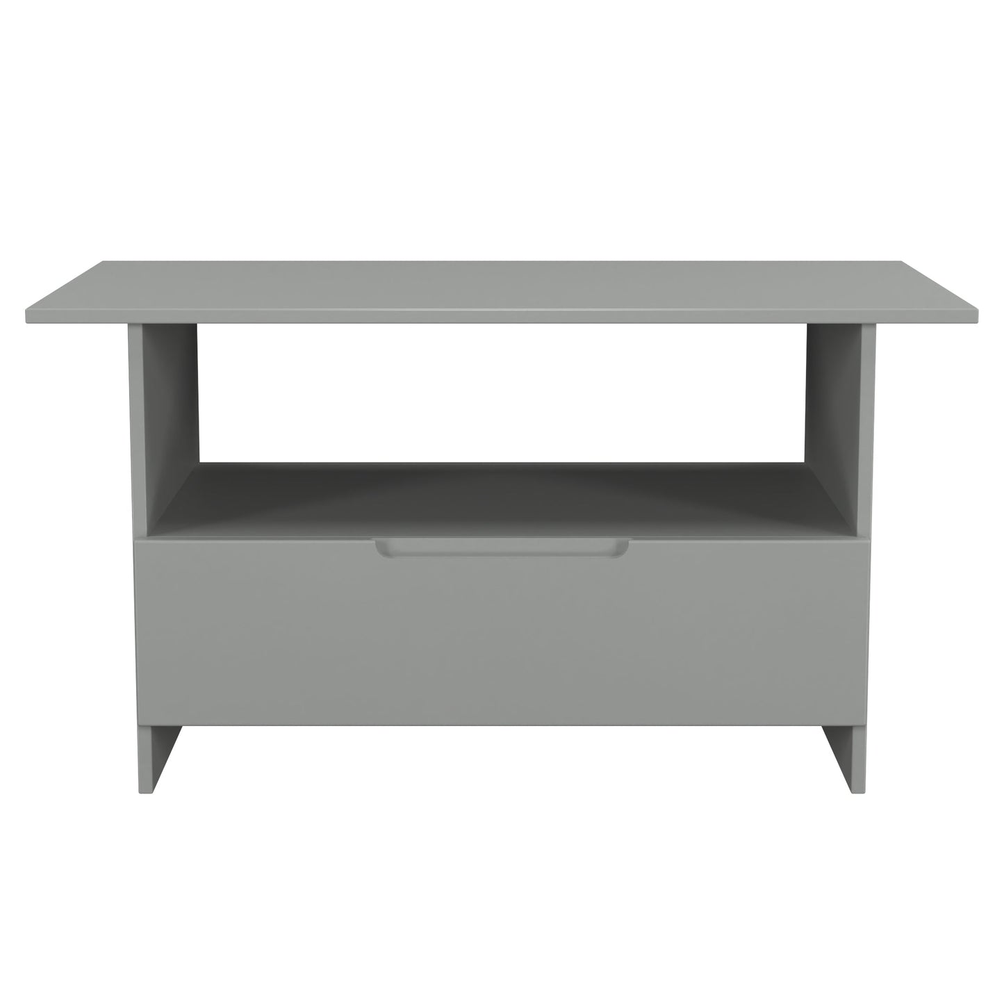 Milan Coffee Table Grey 1 Shelf 1 Drawer 93cm
