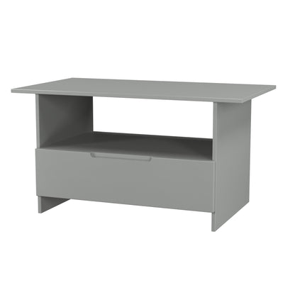 Milan Coffee Table Grey 1 Shelf 1 Drawer 93cm