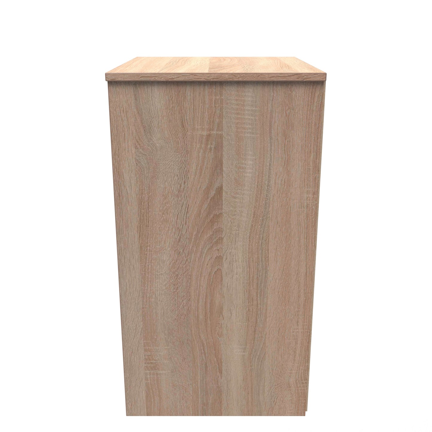 Monaco Bedside Table White & Oak 3 Drawers 73cm