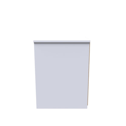 Monaco Large Chest of Drawers Grey & White 4 Drawers 115cm