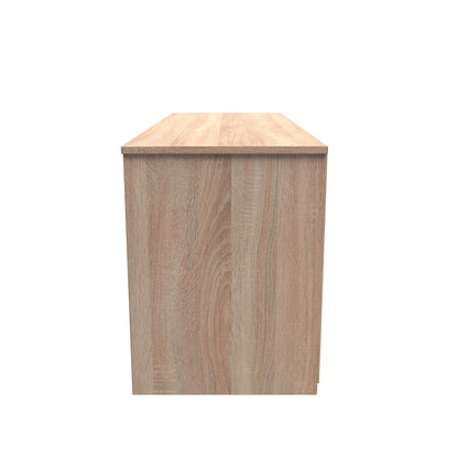 Monaco Large Chest of Drawers White & Oak 4 Drawers 115cm