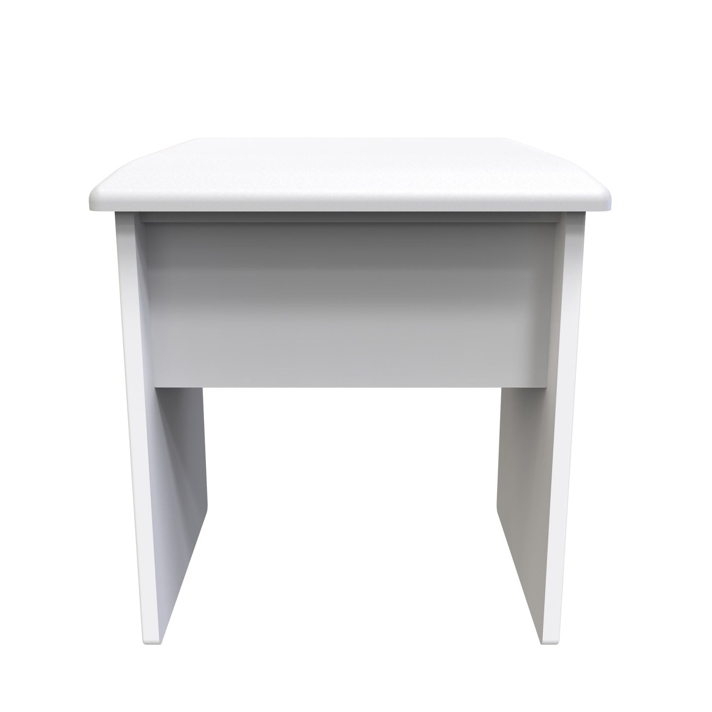 Monaco Dressing Stool Grey & White 51cm