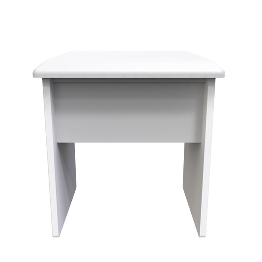 Monaco Dressing Stool Grey & White 51cm