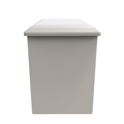 Monaco Dressing Stool Grey & White 51cm