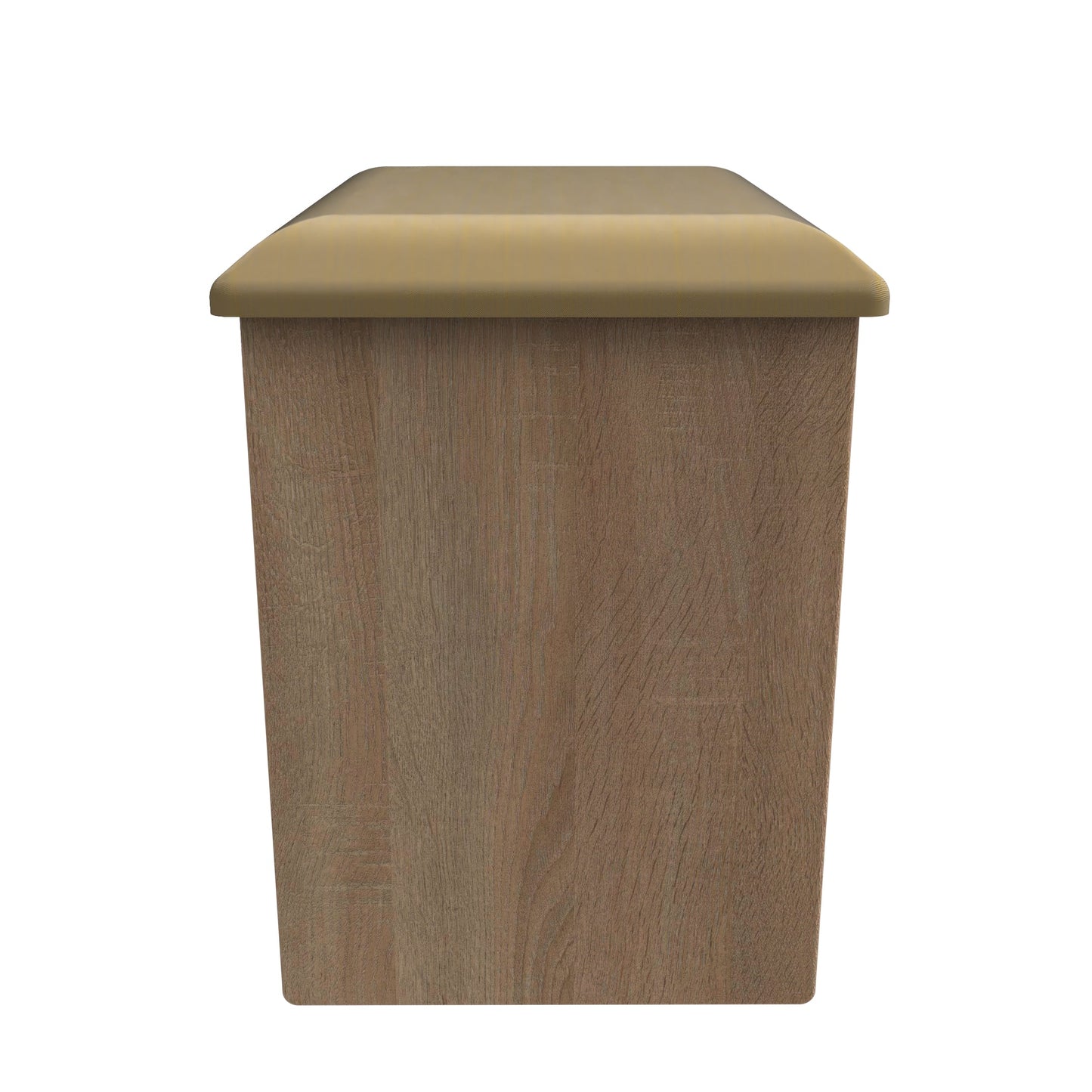 Monaco Dressing Stool White & Oak 51cm