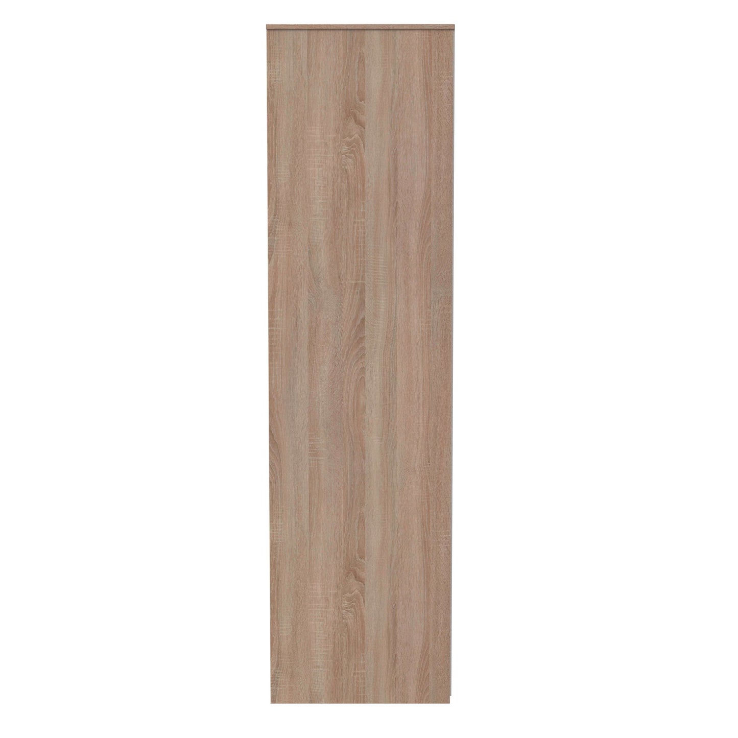 Monaco Tall Wardrobe White & Oak 2 Doors 1 Shelf 198cm