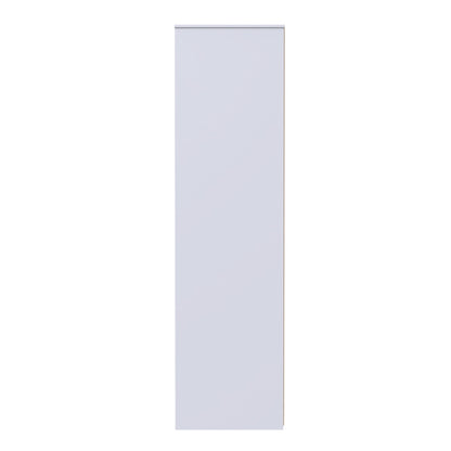 Monaco Tall Wardrobe Grey & White 2 Doors 2 Drawers 198cm