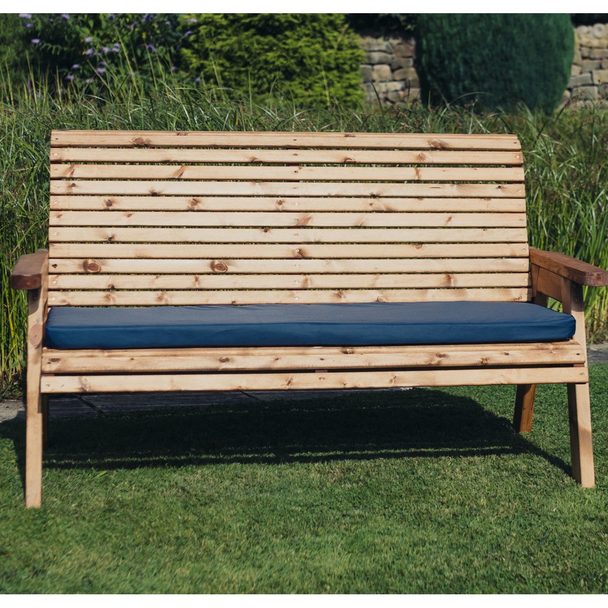 Amesbury Navy Waterproof 1 x Seat + 3 Seat Cushions by Churnet Valley - N1C-1 N3C-1