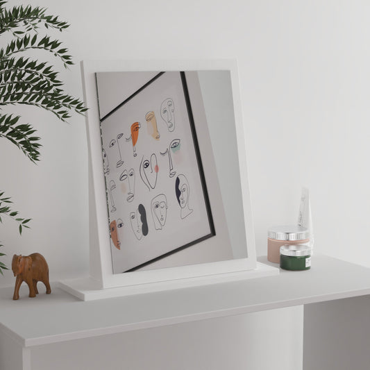 Norfolk Mirror  White 50cm