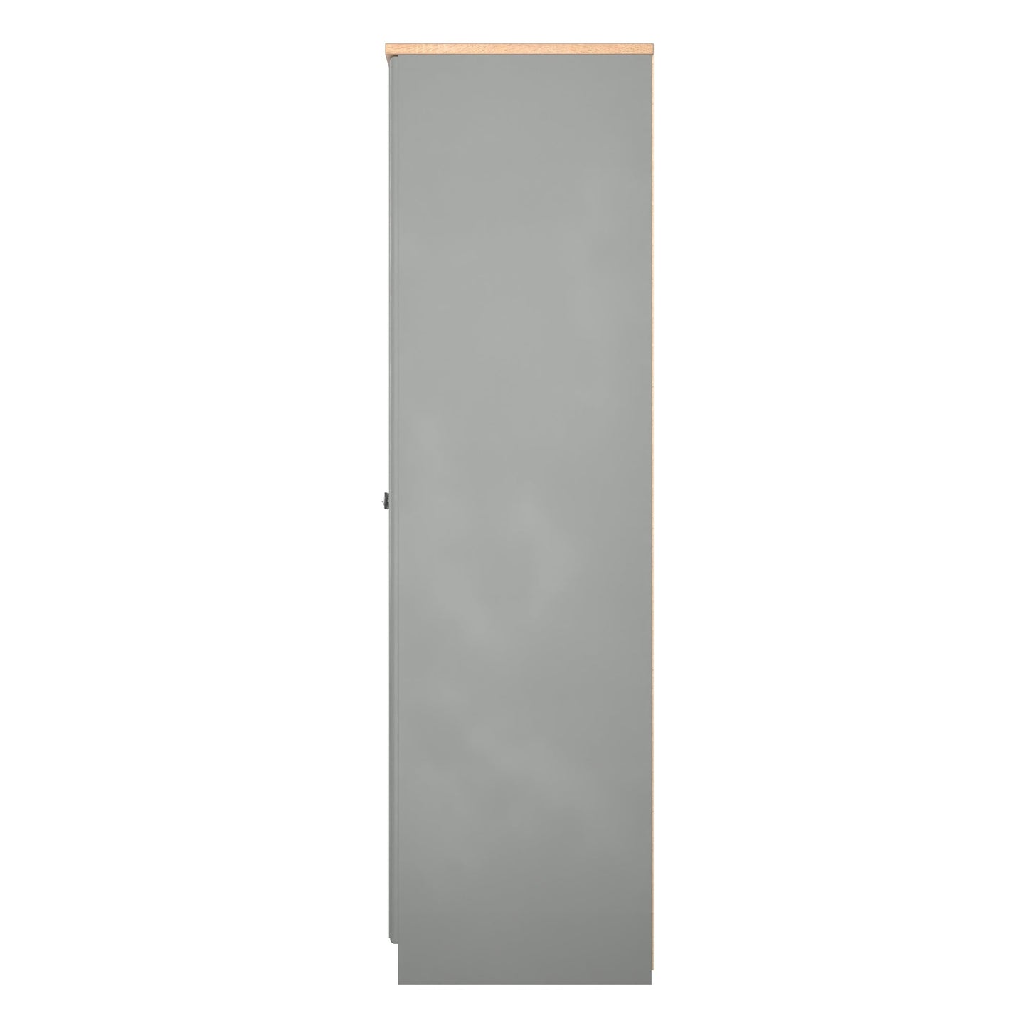 Norfolk Tall Wardrobe Grey & Light Oak 1 Shelf 74cm