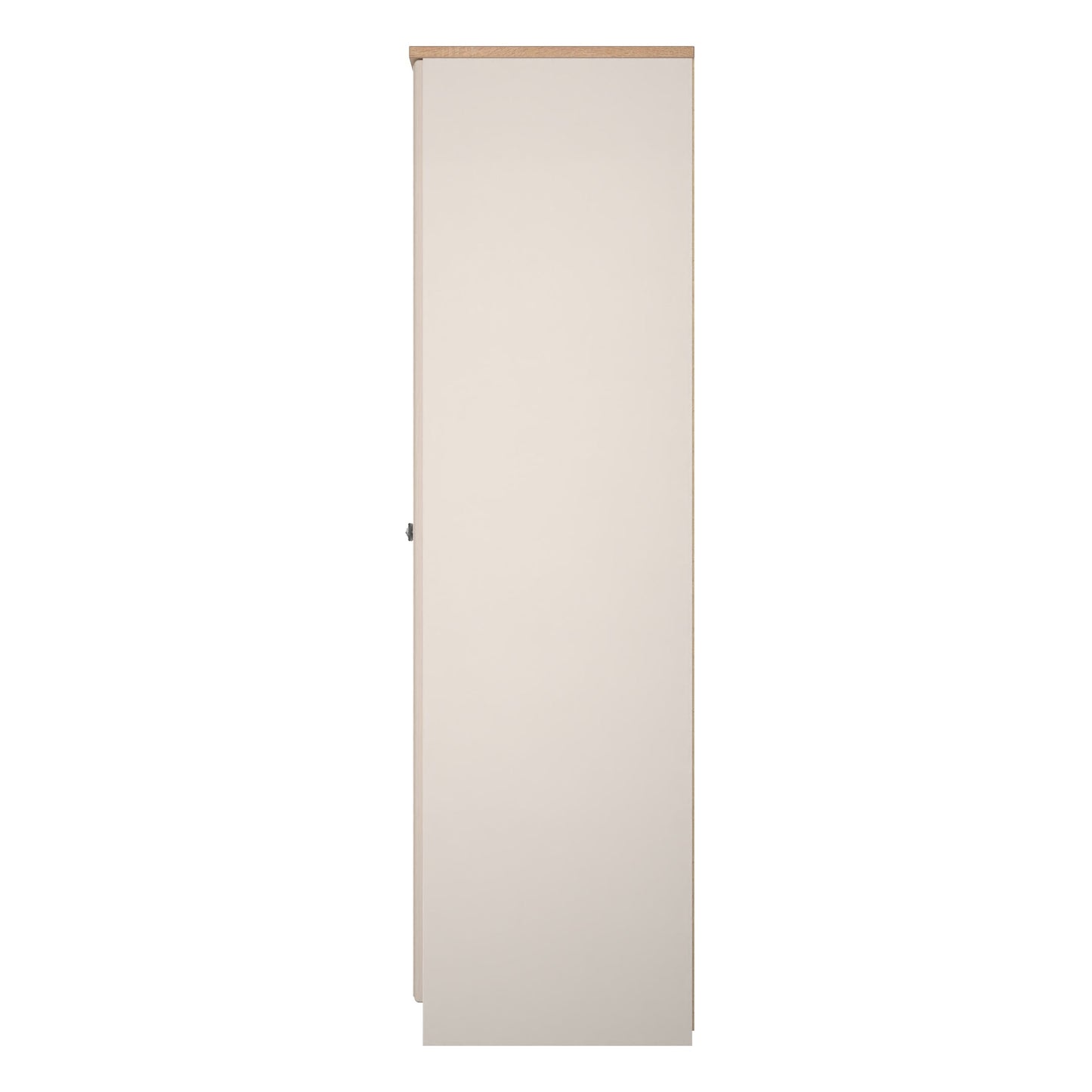 Norfolk Tall Wardrobe Off-white & Light Oak 1 Shelf 74cm