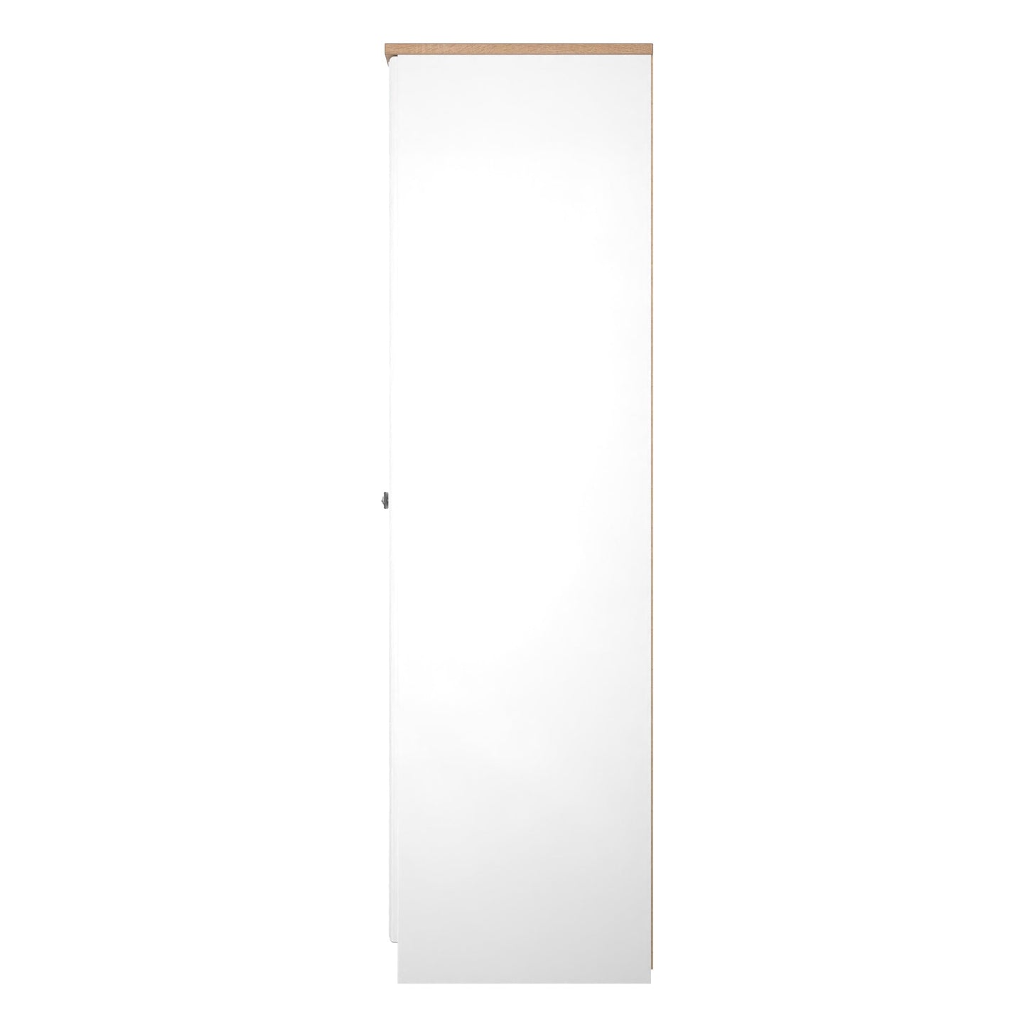 Norfolk Tall Wardrobe White & Light Oak 1 Shelf 74cm