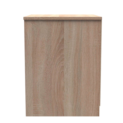 Nashville F Bedside Table Light Oak 2 Drawers 45cm