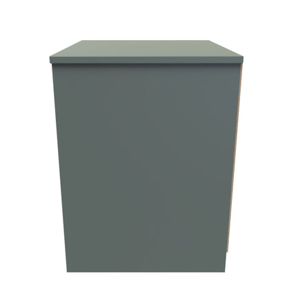 Nashville F Bedside Table Green 2 Drawers 45cm