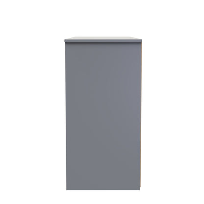 Nashville F Large Chest of Drawers Grey 6 Drawers 115cm