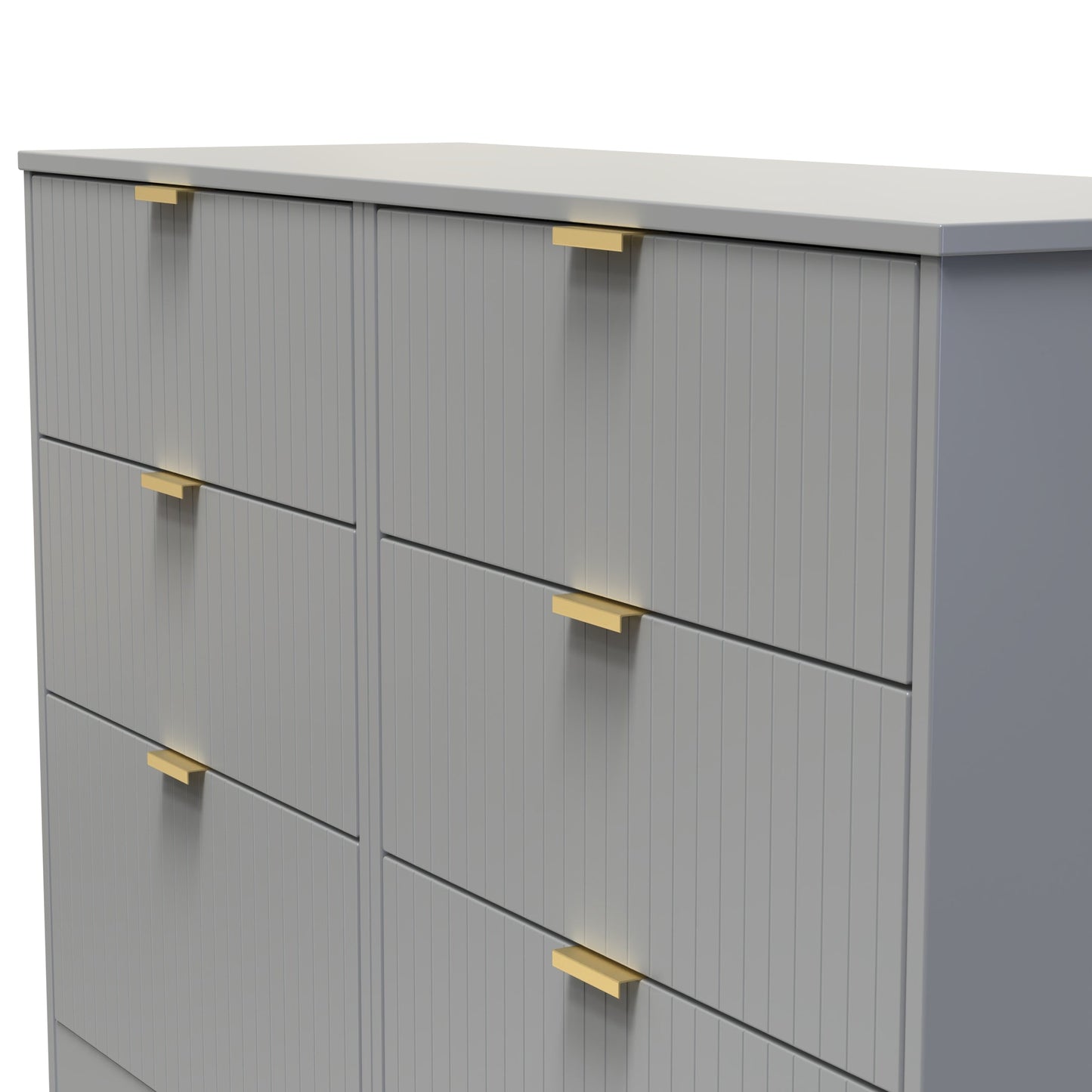 Nashville F Large Chest of Drawers Grey 6 Drawers 115cm