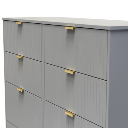 Nashville F Large Chest of Drawers Grey 6 Drawers 115cm