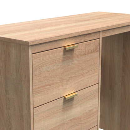Nashville F Desk Light Oak 3 Drawers 97cm