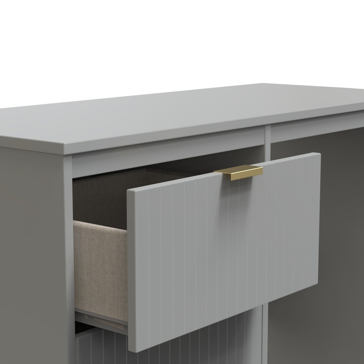 Nashville F Desk Grey 3 Drawers 97cm