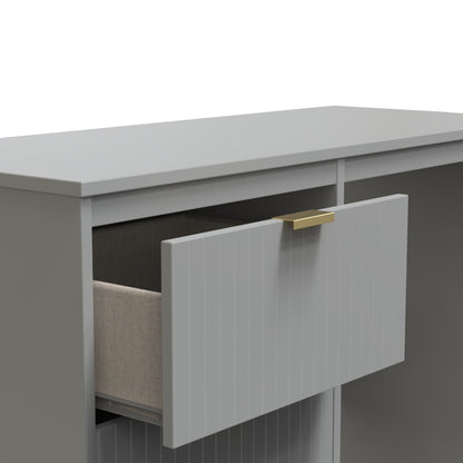 Nashville F Desk Grey 3 Drawers 97cm