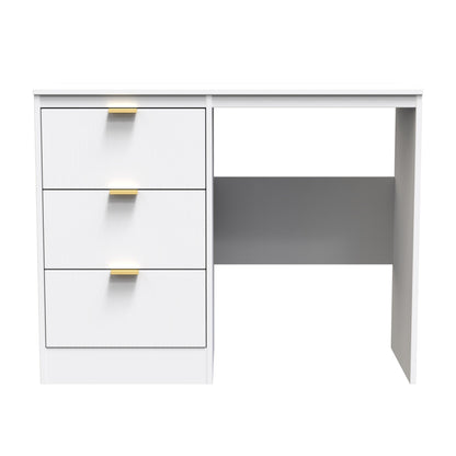 Nashville F Desk White 3 Drawers 97cm