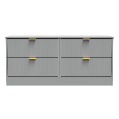 Nashville F Large Chest of Drawers Grey 4 Drawers 115cm