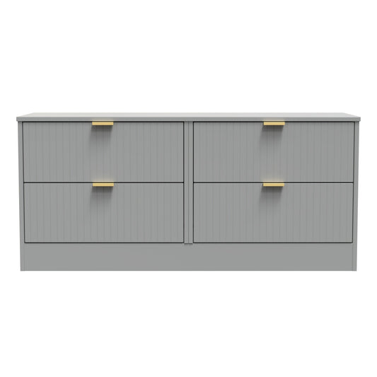 Nashville F Large Chest of Drawers Grey 4 Drawers 115cm