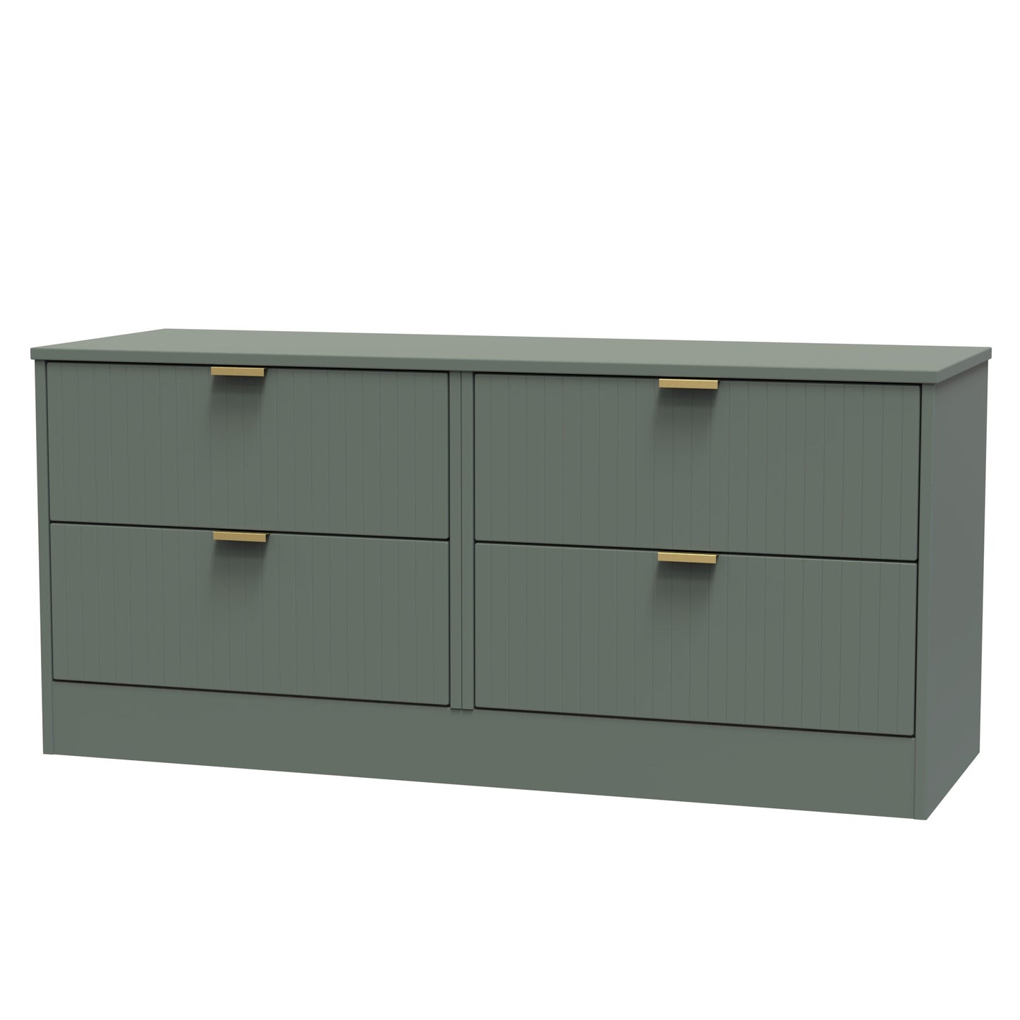 Nashville F Large Chest of Drawers Green 4 Drawers 115cm