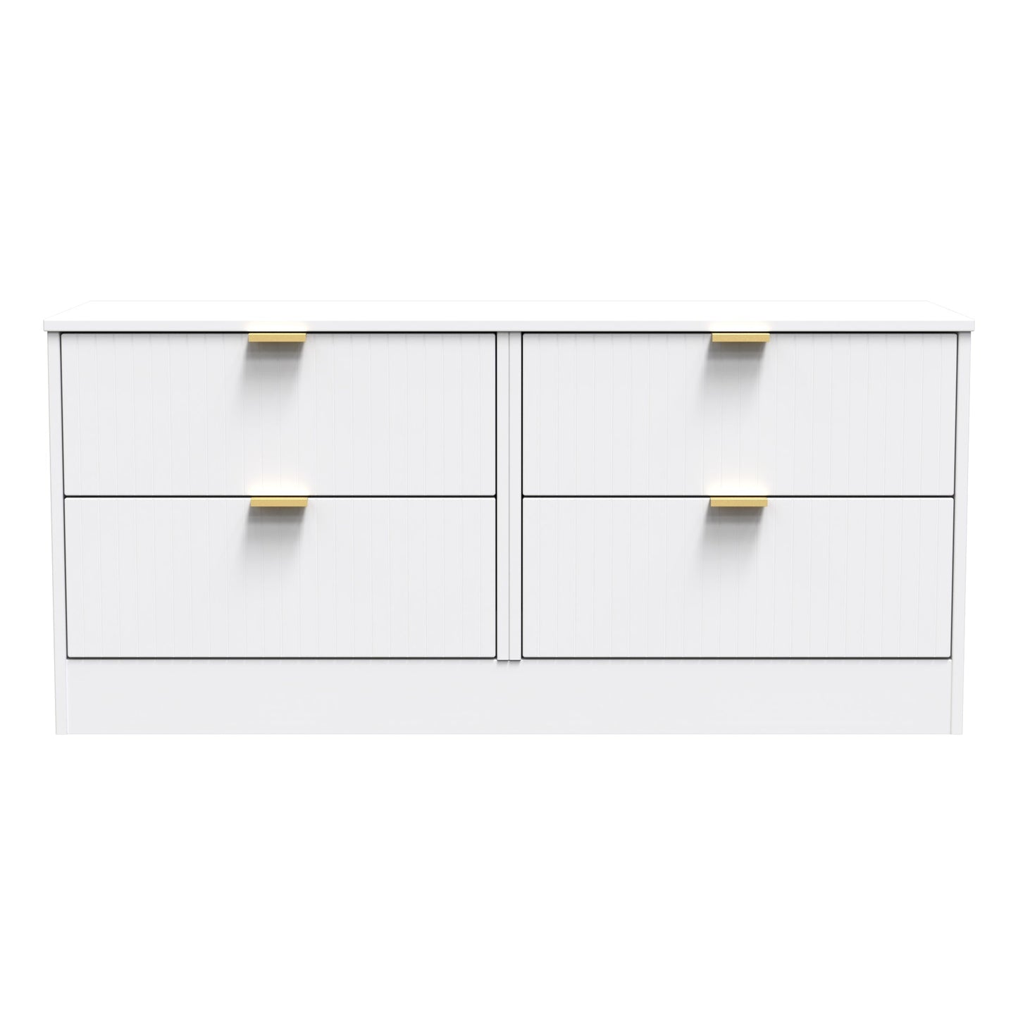 Nashville F Large Chest of Drawers White 4 Drawers 115cm
