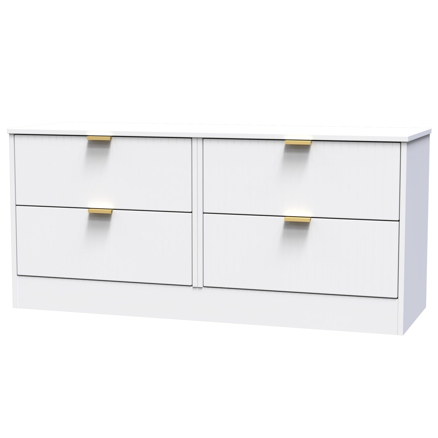 Nashville F Large Chest of Drawers White 4 Drawers 115cm