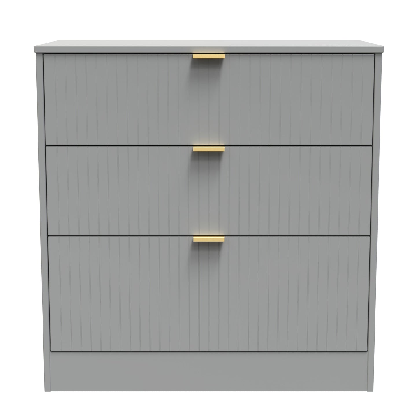 Nashville F Chest of Drawers Grey 3 Drawers 77cm