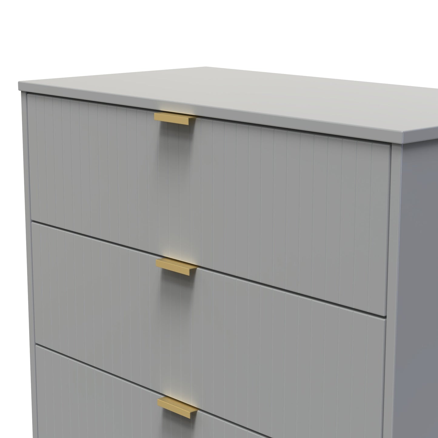 Nashville F Chest of Drawers Grey 3 Drawers 77cm
