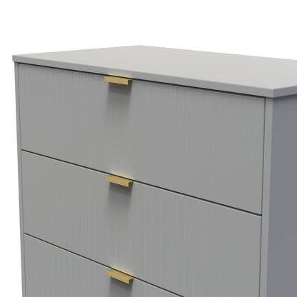 Nashville F Chest of Drawers Grey 3 Drawers 77cm