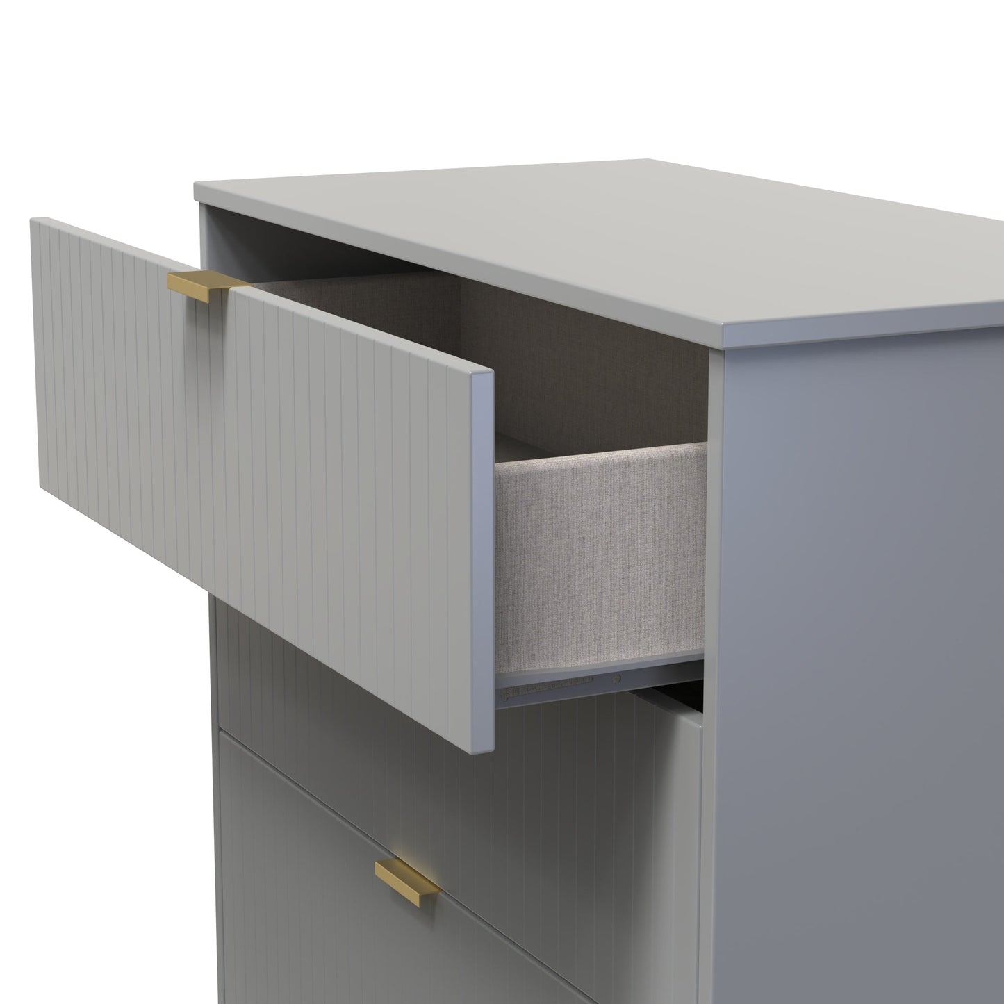 Nashville F Chest of Drawers Grey 3 Drawers 77cm