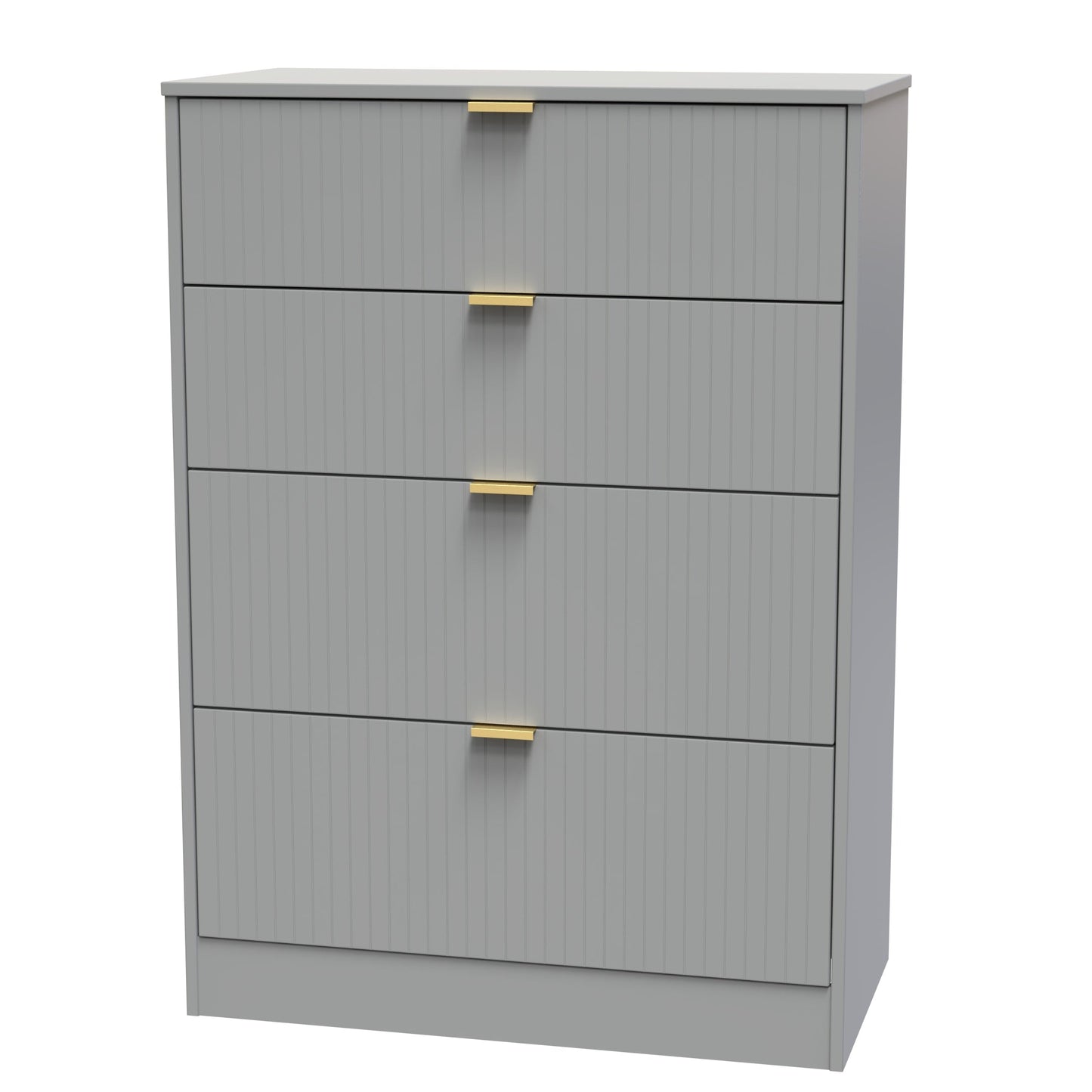 Nashville F Tall Chest of Drawers Grey 4 Drawers 77cm